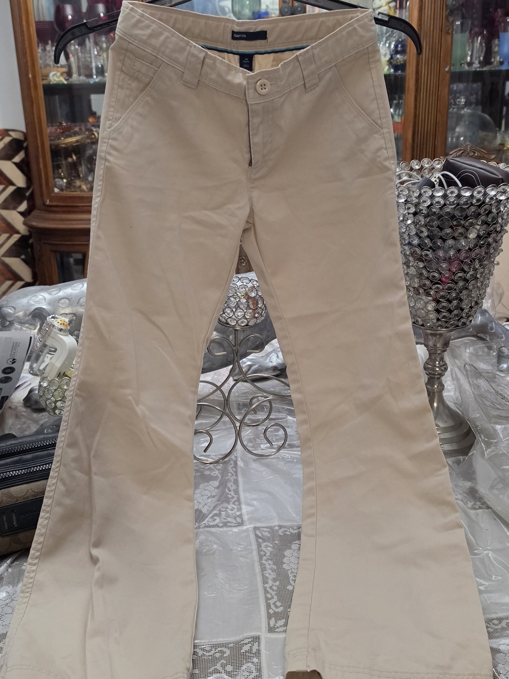 GAP Kaki Kids Wide-Leg Flare Jeans